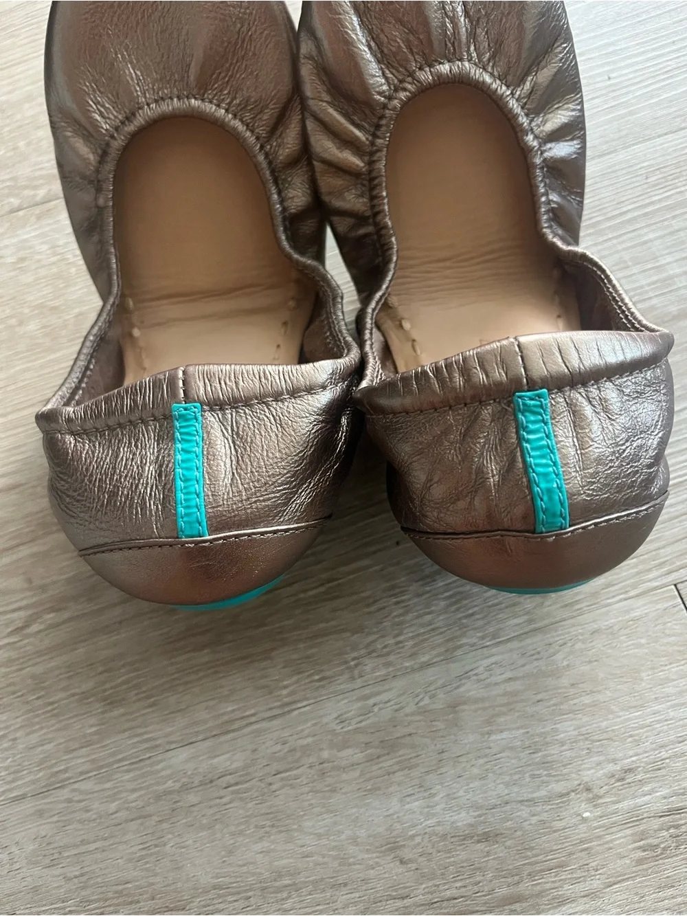 Tieks Metallic Rose Gold Flats